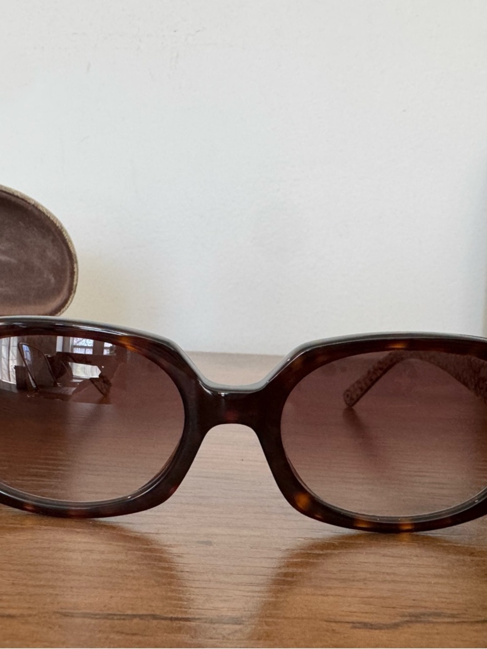 Coach Jackie S430 Frame Women's Sunglasses with Brown Gradient Lenses - Picture 2 of 5